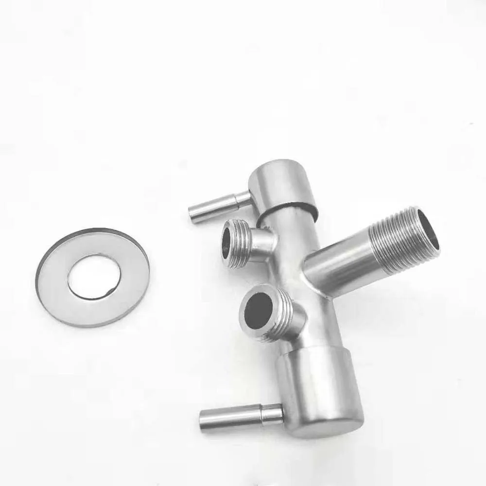 

Т-образный адаптер, 3-ходовые прочные клапаны, предотвращающие утечку воды, нержавеющий, 3-ходовой переключатель, кран, медный прочный разъем для смесителя для душа