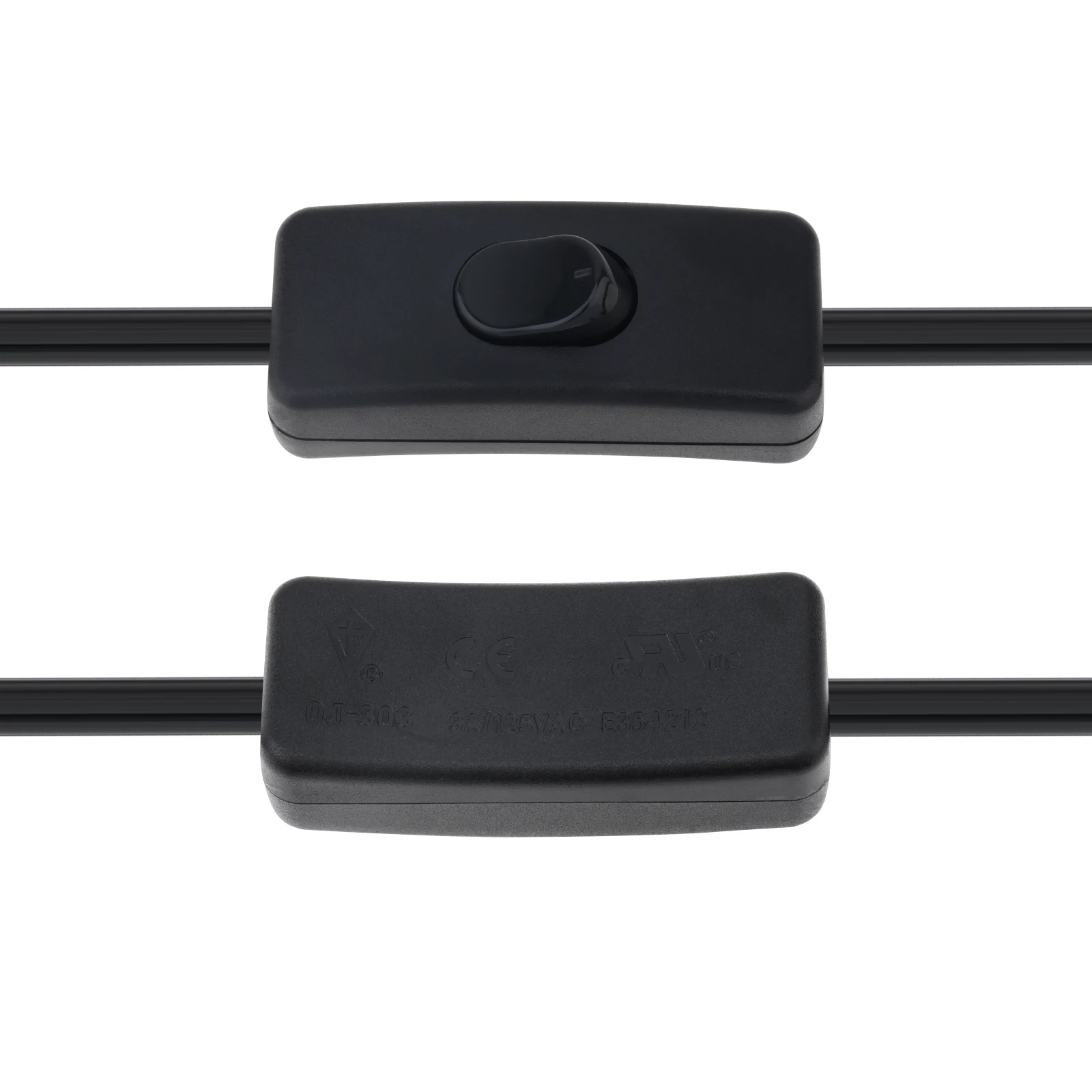 1.8M 3-Cord لمبة مكتب سلك الطاقة الولايات المتحدة التوصيل سلك عدة تمديد موصل مع مفتاح تشغيل/إيقاف ، الأسلاك المفتوحة