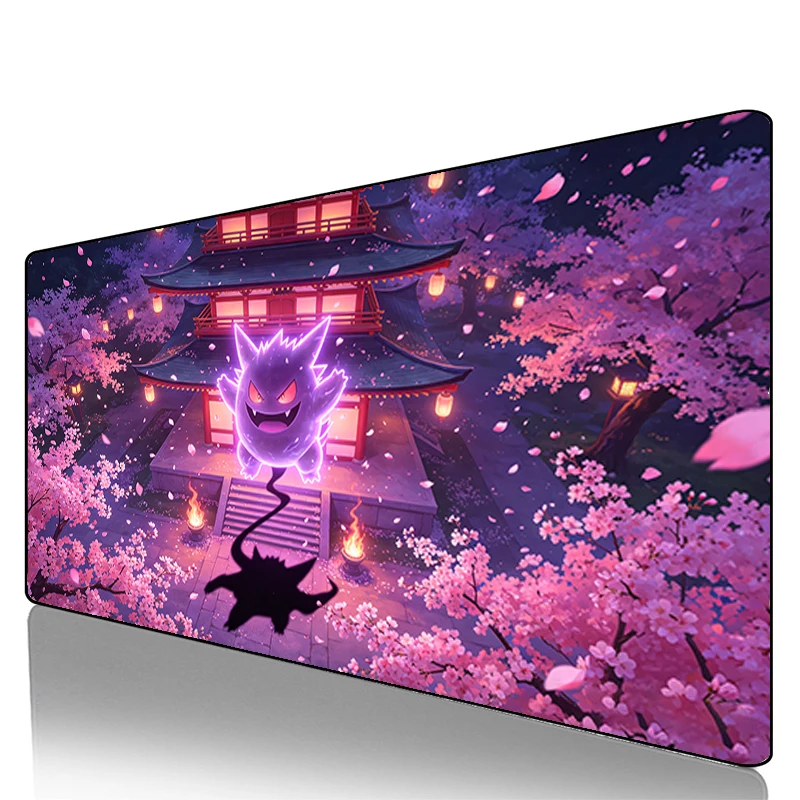 Cool Tablet Accessories - Mouse Pad Gengar Sakura Pagoda Rug