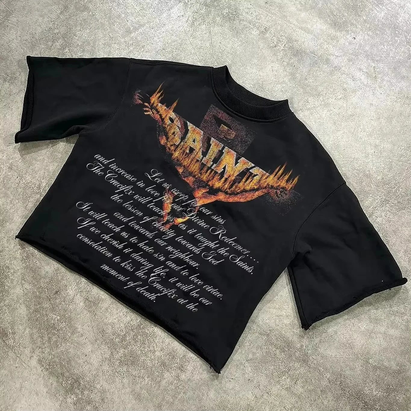 Harajuku Buchstaben-Grafik T-Shirts Y2k Oberteile Herren Damen High Street Oversized T-Shirt Pro Choice Streetwear Vintage Erwachsene/Kinder Tee – Detail 7