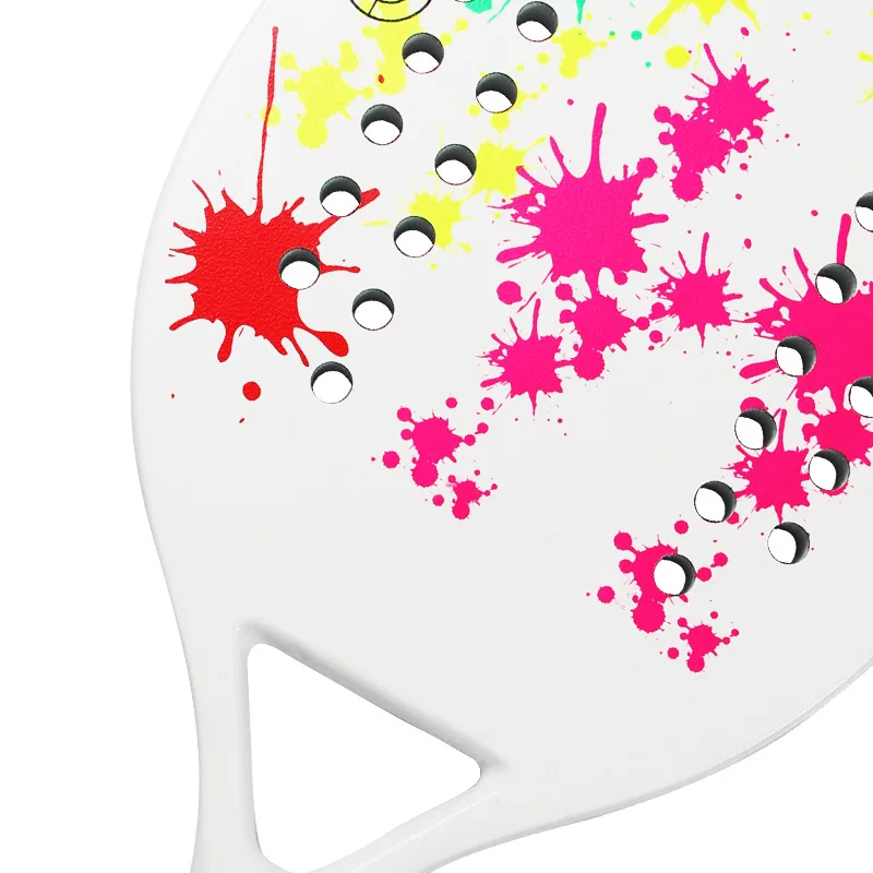 مضرب تنس الشاطئ من النايلون عالي الجودة، مضارب كربون جير ممتازة مع مادة وجه من ألياف الكربون للرياضات الخارجية #2