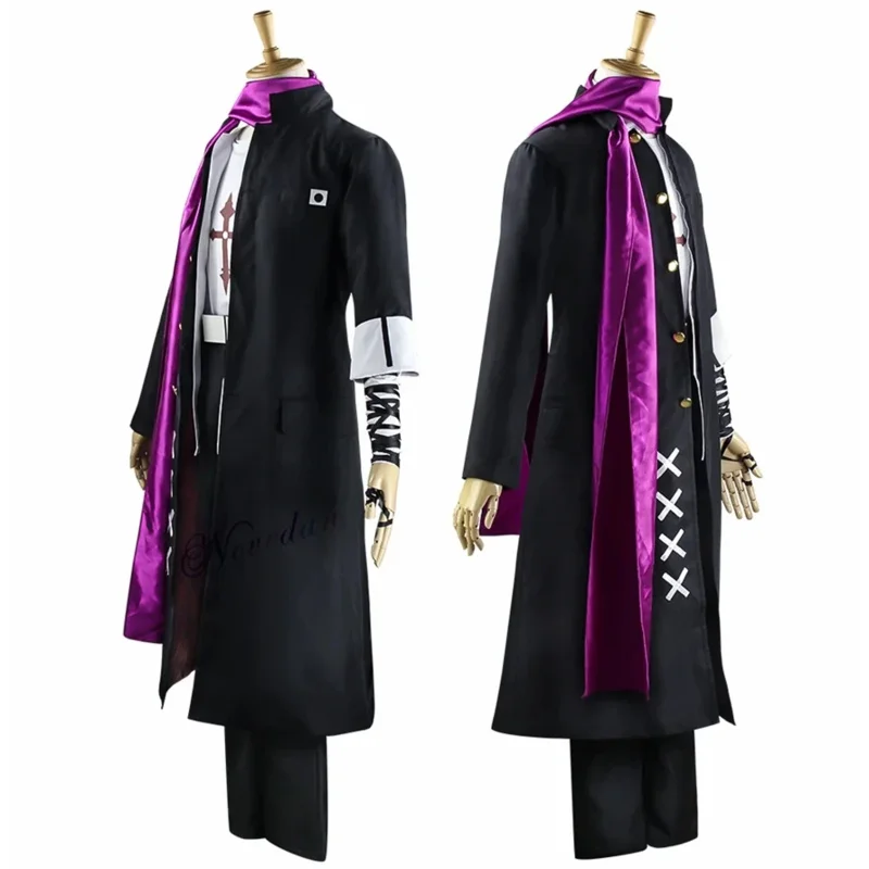 Anime Danganronpa Goodbye Dispair Gunindotrading.com Tanaka Cosplay Kostüm Jacke Mantel Sarf Uniform Perücke Komplettset für Männer Frauen