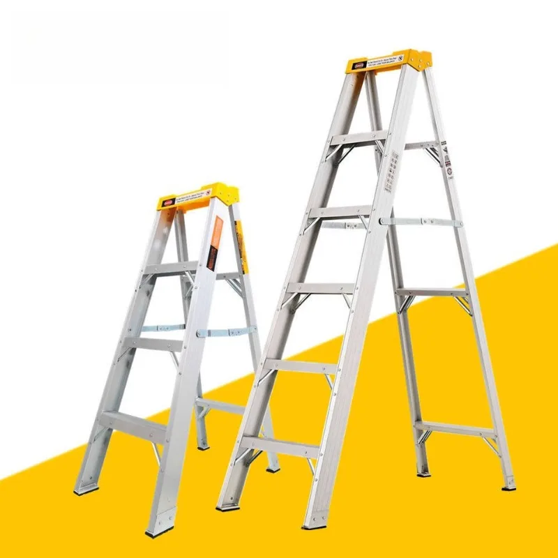 Heavy Duty Single Side Climbing Aluminum Folding Step Stools Step Ladder Portable Household  for Construction Maintenance