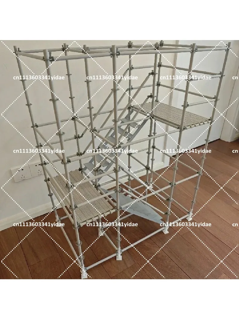 DIY Cup-Lock Scaffolding Assembly Model, Stage Frame & Stair Structure Training Kit