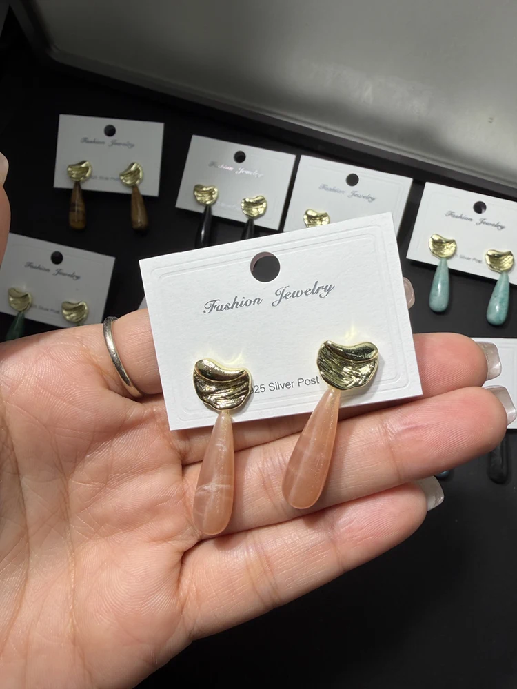 

3pcs/lot Jewelry Accessory Acrylic Transparent Long Oval Shaped Pendant For Charms Earrings