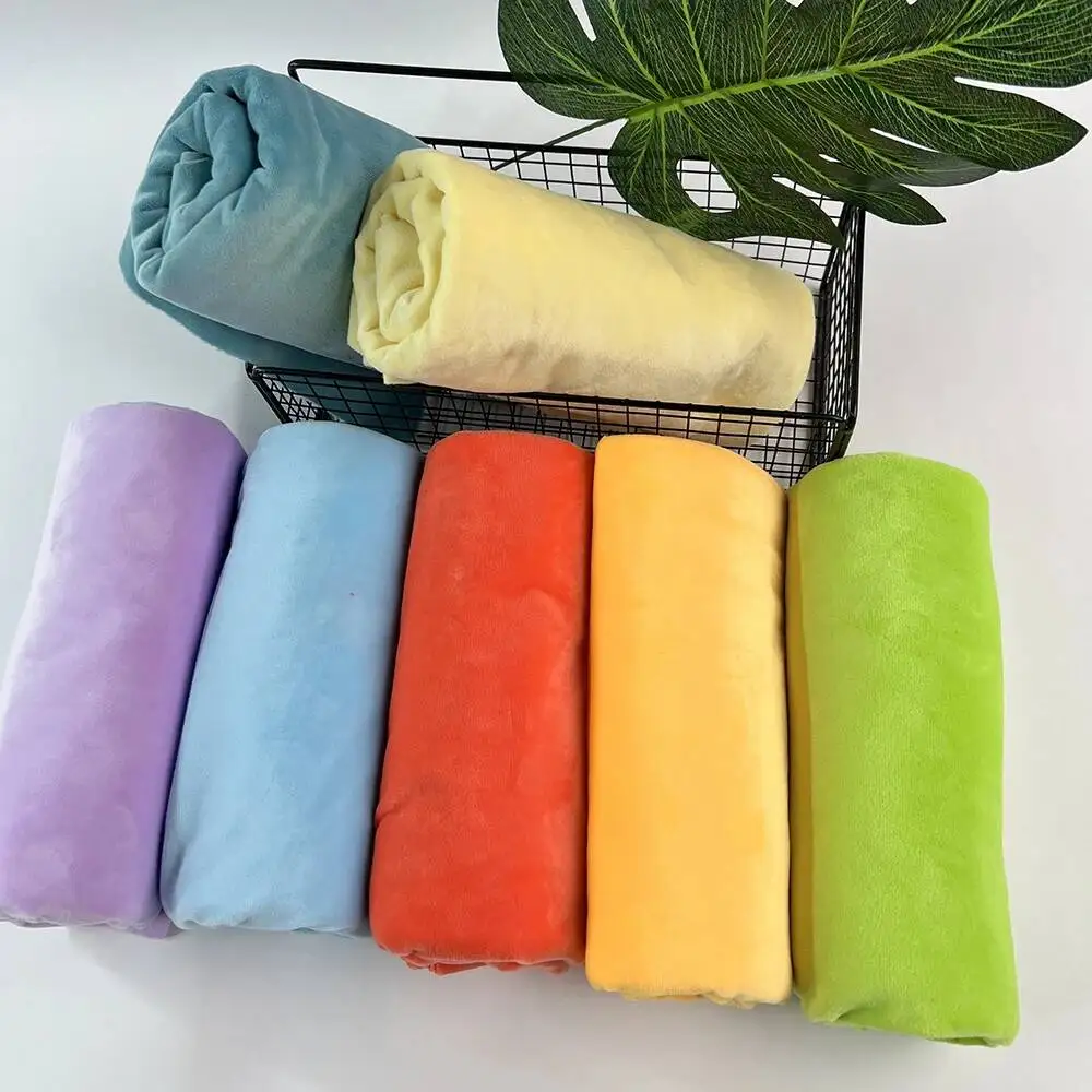 Sewbato 1mm Stretch Minky Crystal Super Soft Short Plush Fabric DIY Fabric Plush Doll Body Soft Fabric 45x50cm Eco Plush Fabric - view 6