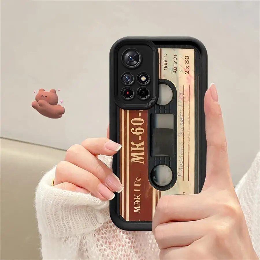 เคสสำหรับ Xiaomi Redmi Note 13 14 Pro Plus 10 11 12 Pro 11s 12s แบบนิ่ม ลายเทปนำโชค