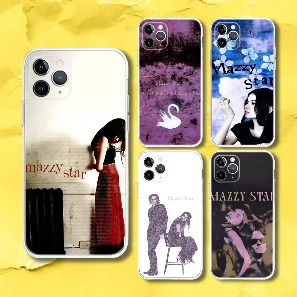 

M-Mazzy Star Among My Swan Phone Case For iPhone 17,16e,16,15,14,13,12,11 Mini Pro Max X,XR,XSMAX 8,7 Air Plus Transparent Soft