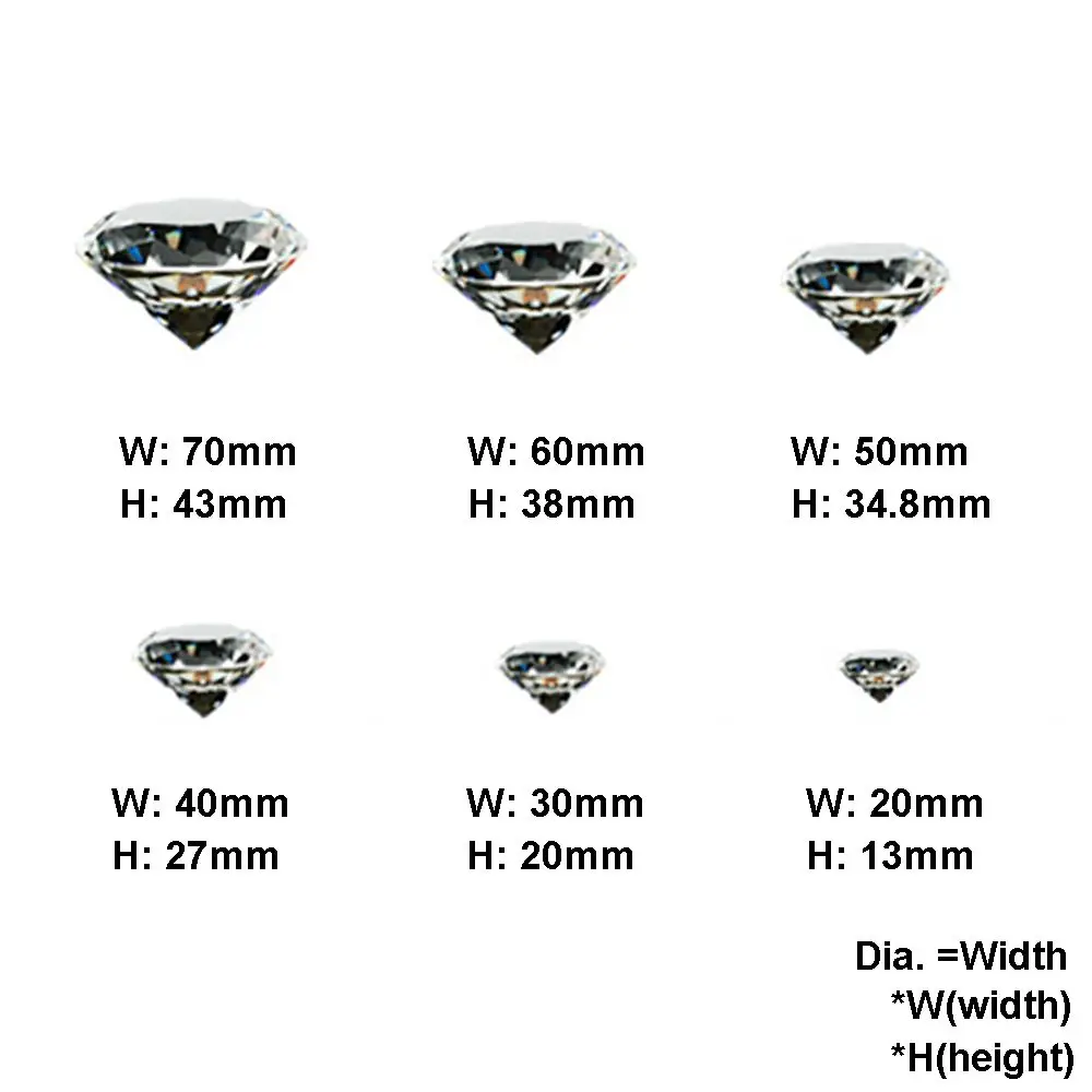 زجاج شفاف من الكريستال والماس ، أحجار كريمة خام مقطوعة بالأوجه ، ديكور منزلي ، زخارف سطح المكتب ، هدايا عيد الميلاد الرومانسية