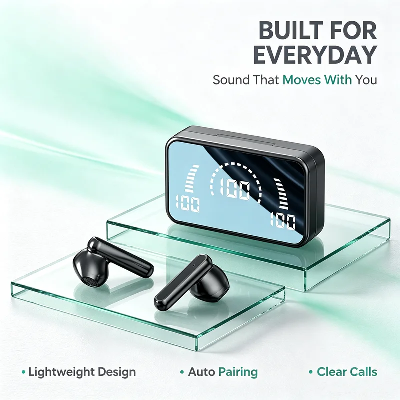 Tws Earbuds Bluetooth 5.3 - TWS 블루투스 호환 이어폰 스테레오 스포츠
