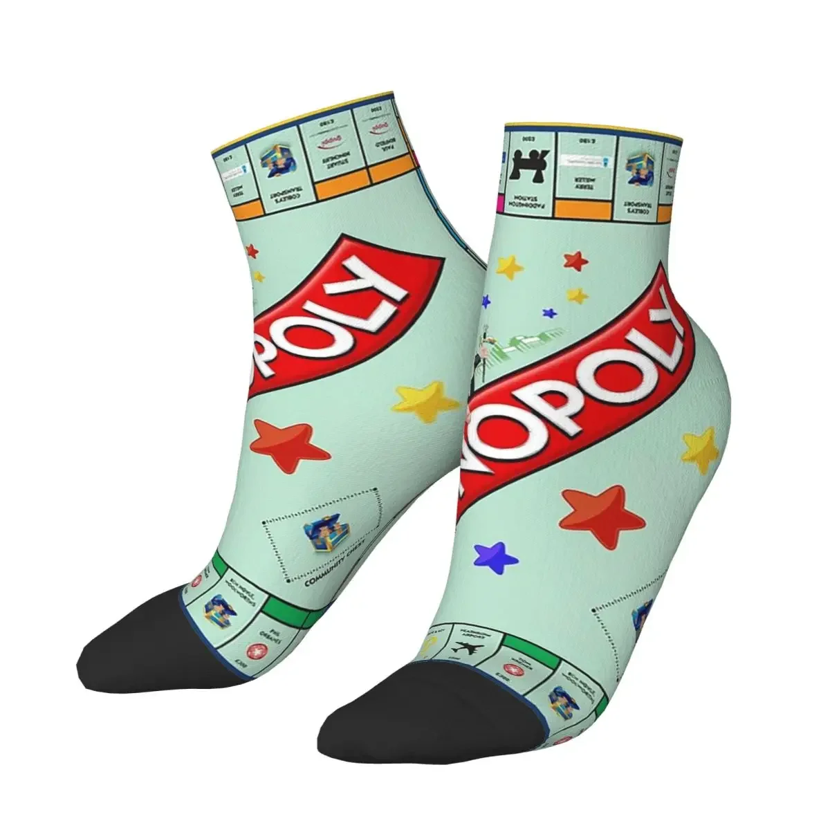 Monopoly Board Game Classic Socks Harajuku Super Soft Stockings All Season Socks Accessories for Man's Woman's Birthday Present