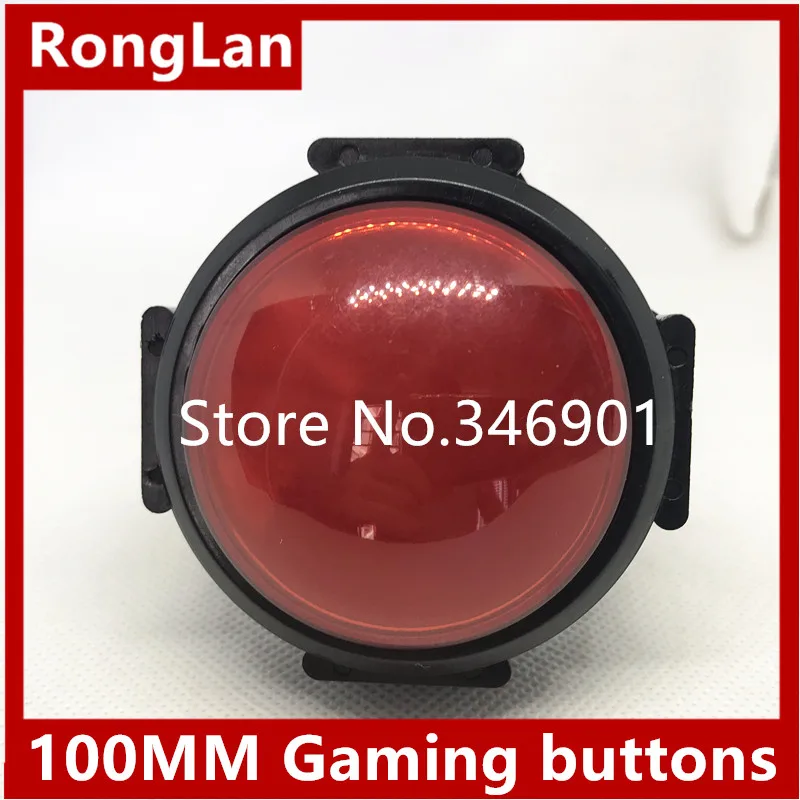 100MM 60MM 10CM 6CM New video game accessories  buttons RED BLUE GREEN YELLOW WHITE host computer convex switch DC12V DC24V-10p