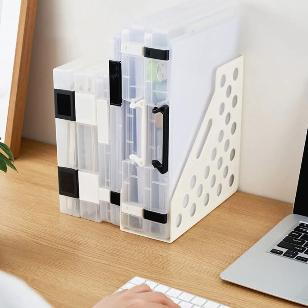

Transparent A4 File Box Portable Simple a5 Organize The Box Durable Folder a4 File Storage Box Test Paper Classification