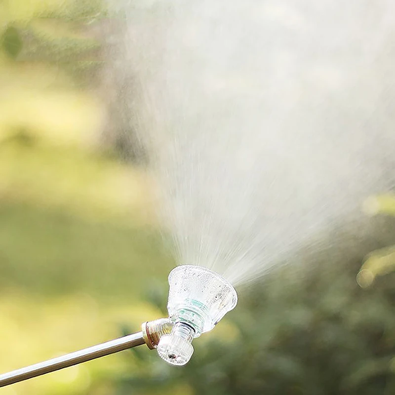 Rociador de pesticidas de alta presión transparente, boquilla de riego ajustable, boquilla de vórtice de aire de riego, Control de plagas de jardinería