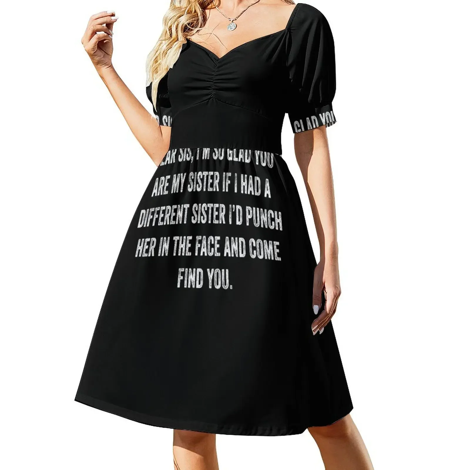 I'm so glad you are my sister Sleeveless Dress cocktail dresses summer dresses women 2025 Dress