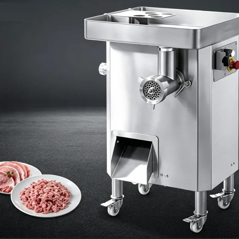 Fully Automatic Electric Meat Cutter Stainless Steel Fresh Meat Slicer Multifunctional Large Meat Grinder