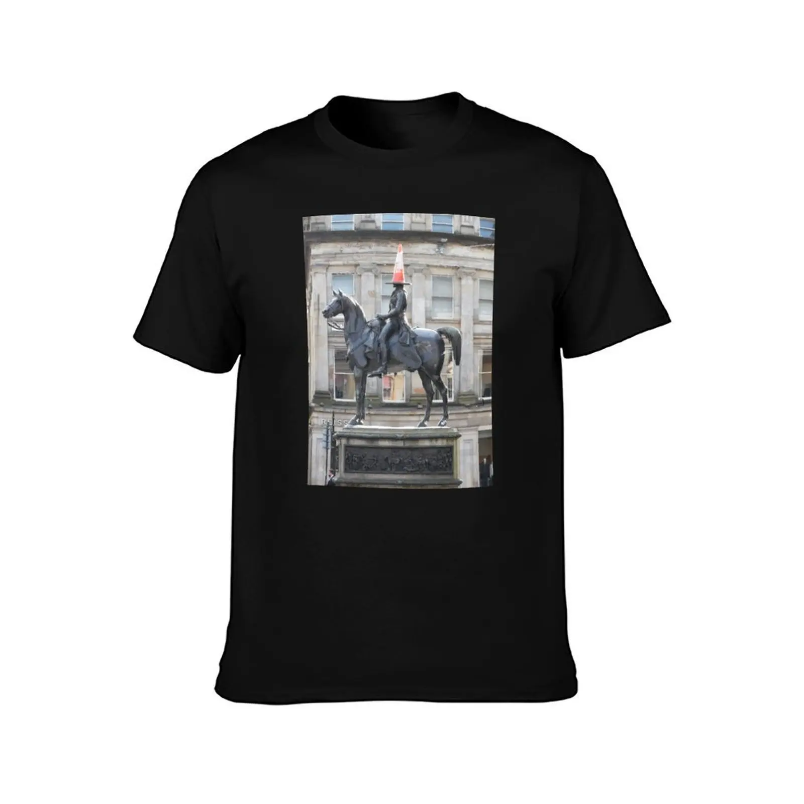 Scottish Photography Series (Vectorized) - Duke of Wellington Statue Glasgow #2 T-Shirt Soft Lightweight Cotton T-Shirt