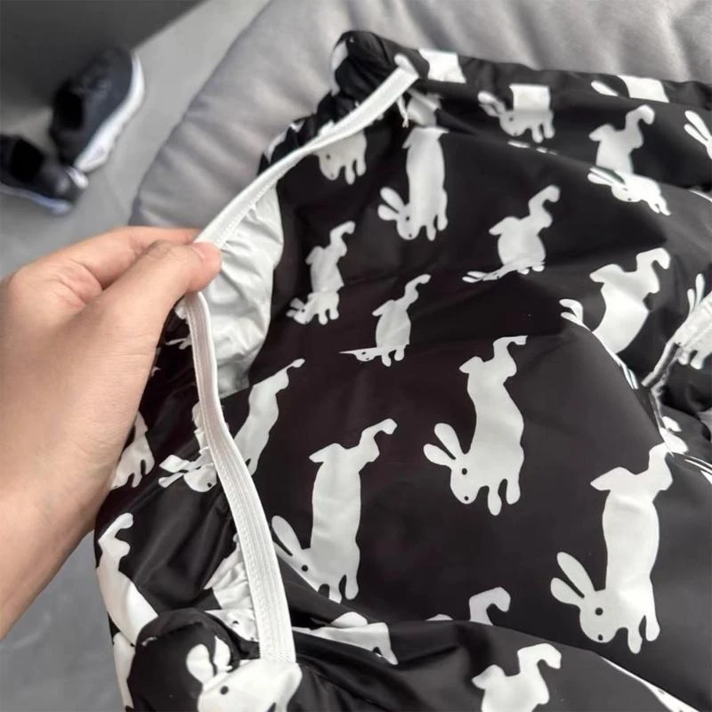 J15U وسادة كرسي أطفال جميلة مطبوعة على شكل أرنب قابلة للتنفس لكراسي الطعام