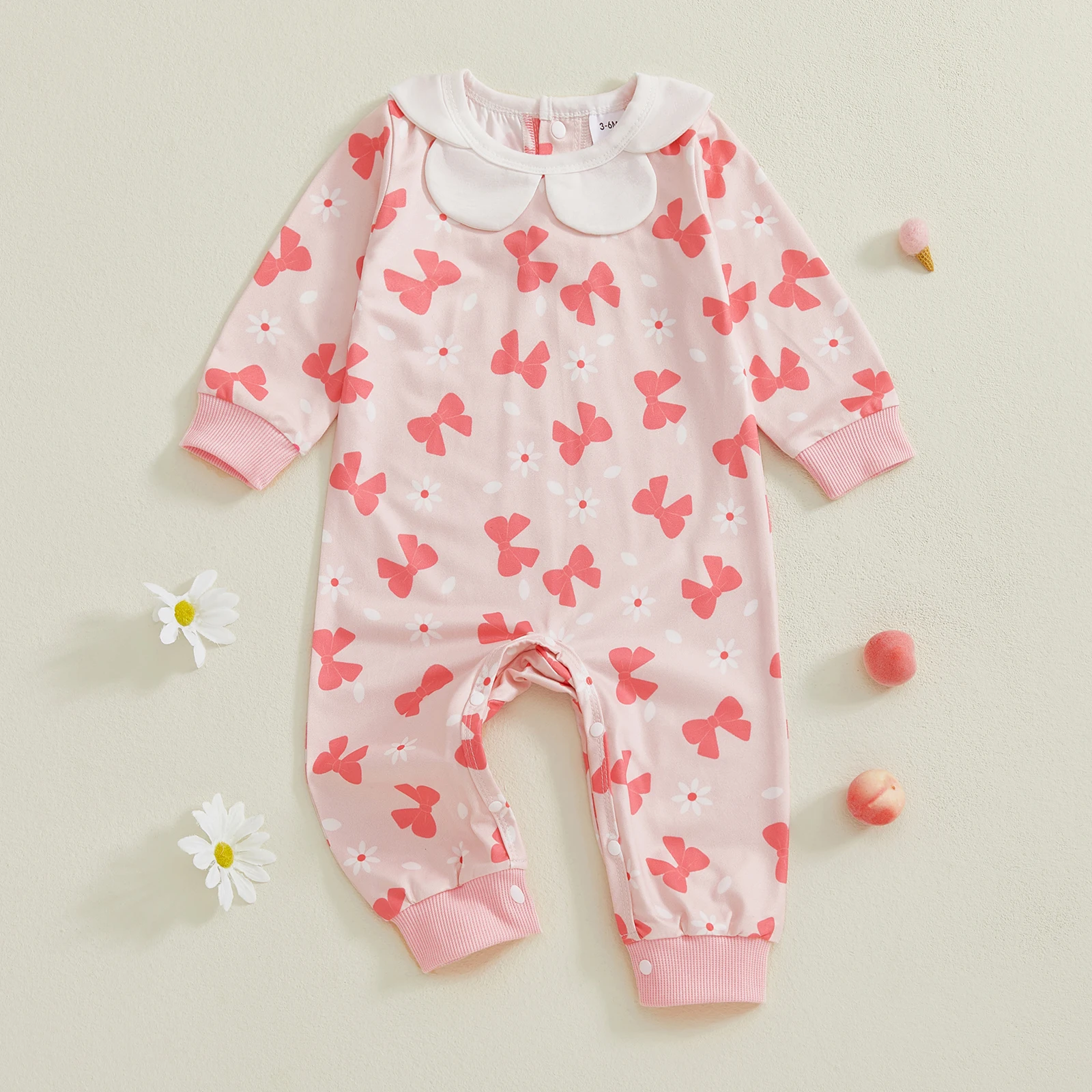 

Toddler Girls Winter Overall Dress Ruffle Sleeve Plaid Print Round Neck Knee-Length Jumpsuit with Bow Detail