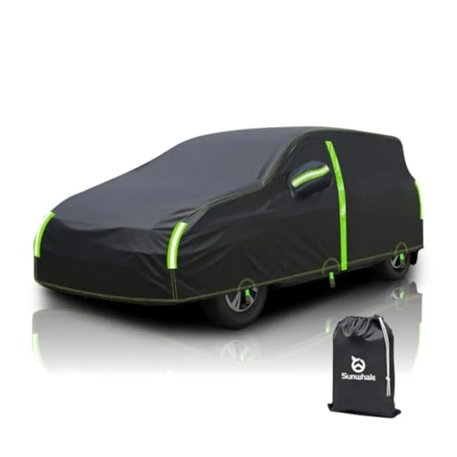 

Hatchback Car Cover for Waterproof All Weather Outdoor Car Cover Sun Rain Protection with Zipper Door, Universal Fit Benz SLC,