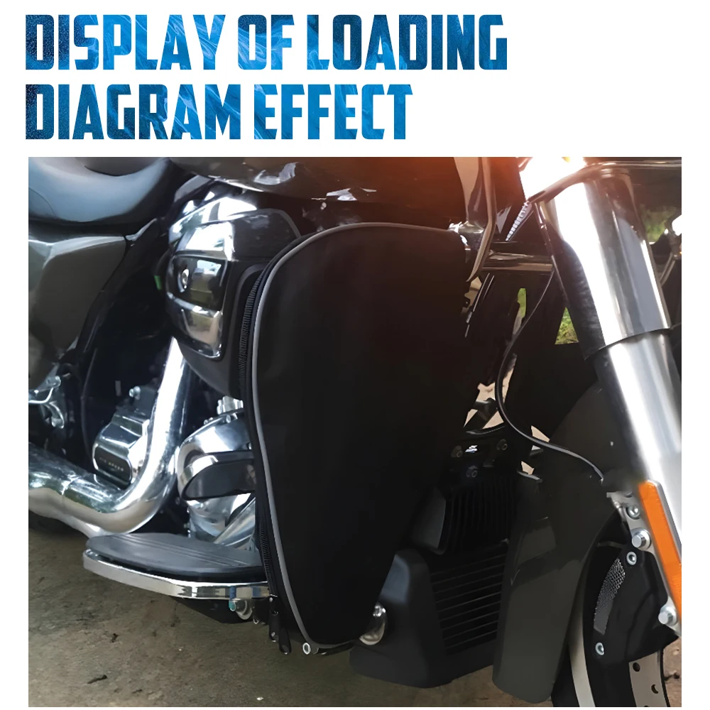 Motocykl miękkie obniża Chaps osłona silnika pokrywa ocieplacz na nogi dla Harley Touring Road King Classic Trike 1980-2018 2019 2020 2021