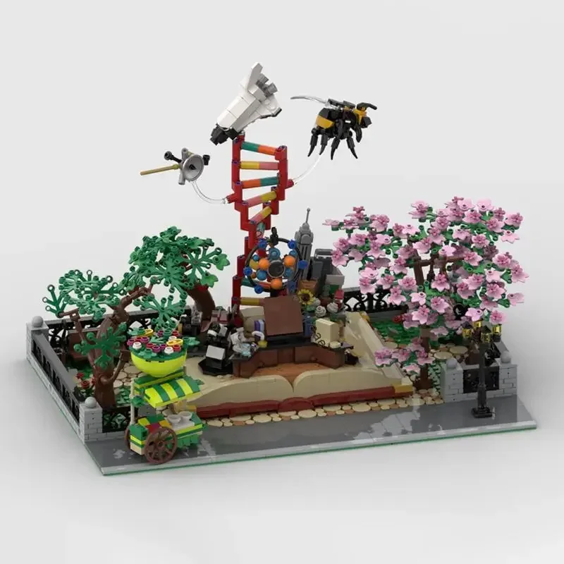 

New 1876PCS City Hot Street View Moc Modular STEM Park Model Custom Puzzle Diy Creative Ideas Kid Toy Birthday Gift 21355