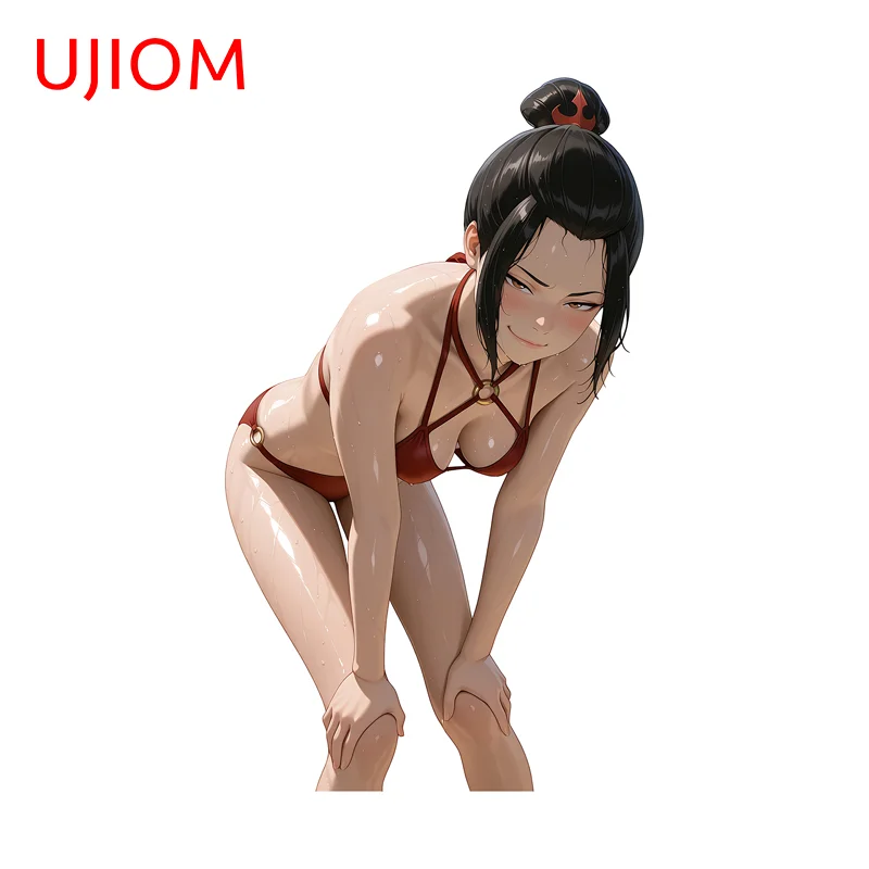 UJIOM Azula Bikini Waifu pegatina de pared de pechos grandes novedad de moda pegatina adhesiva encantadora adecuada para decoración de superficie lisa