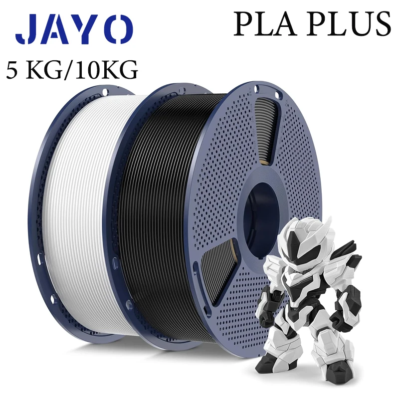 

JAYO 3D Printer Filament PLA+ 1.75mm Stronger Neatly Wound PLA Plus Filament Dimensional Accuracy +/- 0.02mm DIY Gift 5KG/Roll