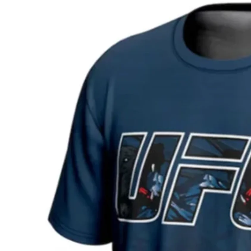 بلو كامزات شيمايف 2025 UFC وولف جيرسي القتال الأكثر مبيعا الملاكمة الرياضة المشجعين الرجال قصيرة الأكمام بلايز المتطرفة التدريب تيز