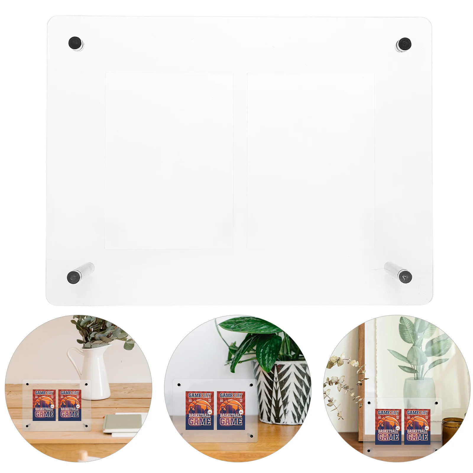 

Game Card Display Organizer Clear Acrylic Trading Card Frame Holder Sturdy Easy Installation Compact Versatile Design