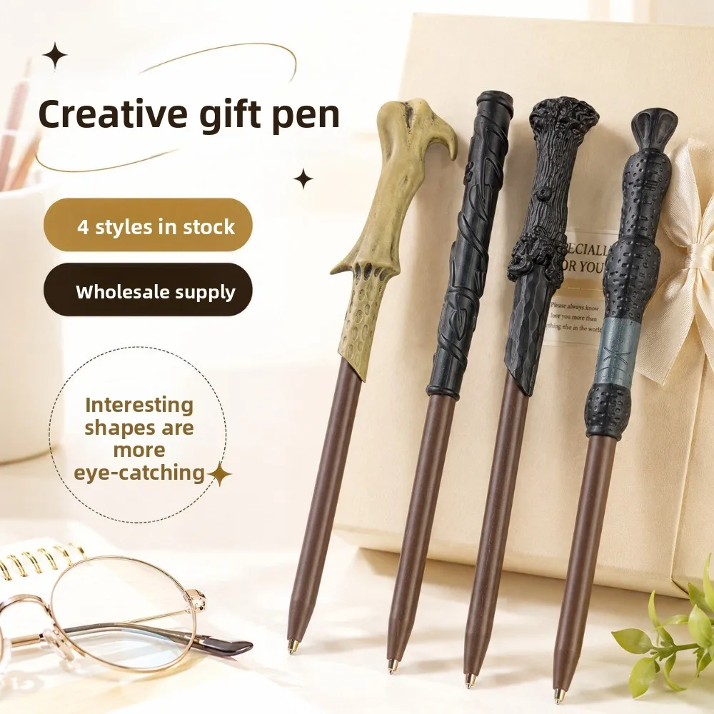 Harry Potter wand ballpoint pen magic wizard wand ballpoint pen novelty stationery gift fans collect school office supplies.