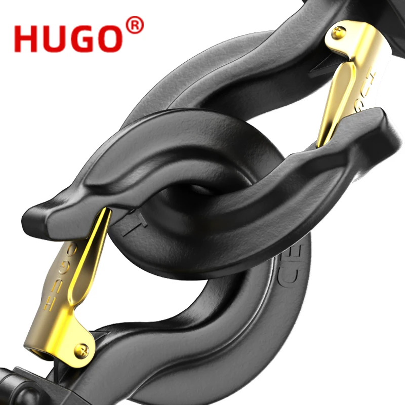 HUGO Hand Wrench Hoist Lifting Machine 0.75/1.5/3/6/9 Ton Manual Operated Chain Hoist Hand Wire Rope Crane Lever Block