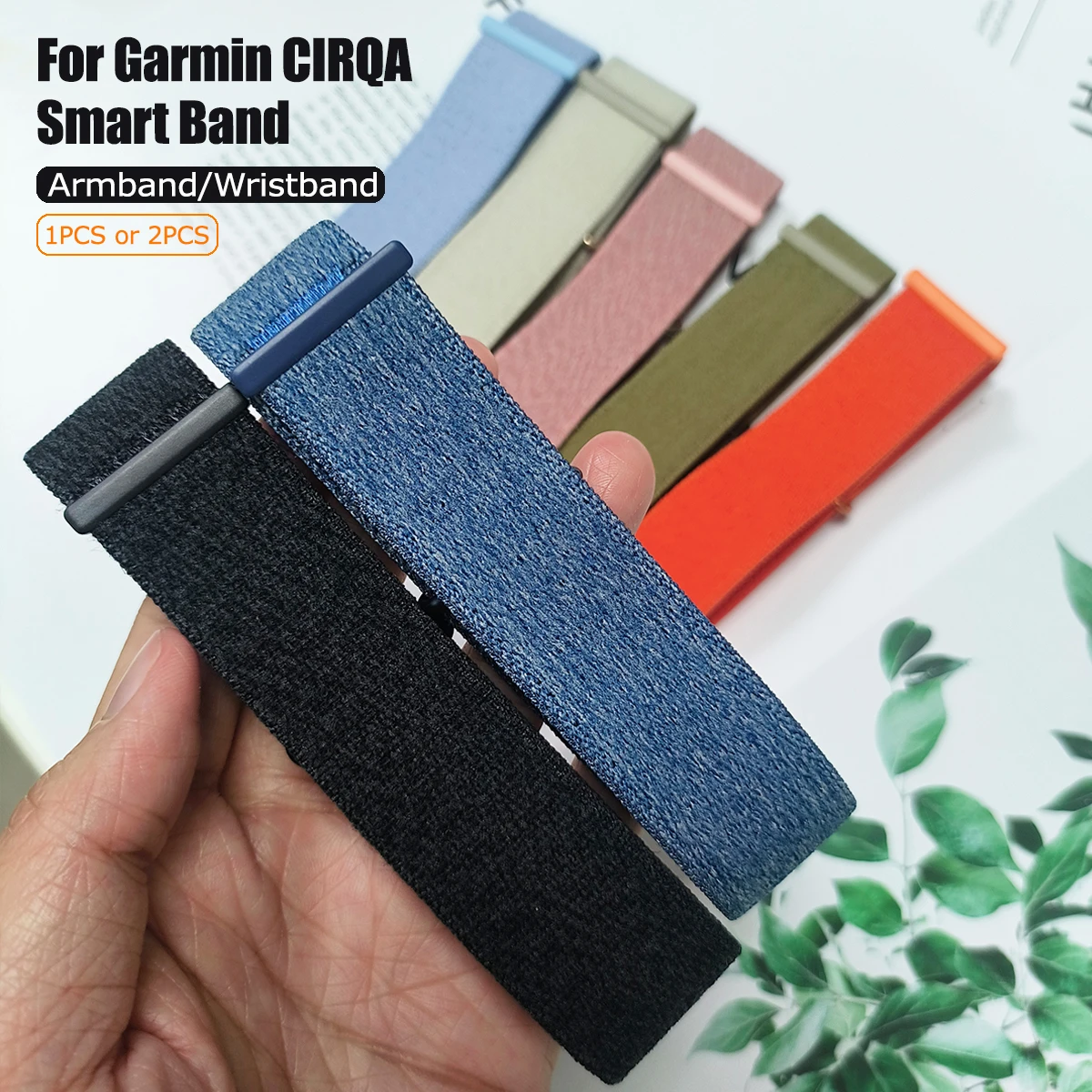 For Garmin CIRQA Smart Band Nylon Loop Wristband Fitness Tracker Replace Armband for Garmin CIRQA Women Men Bracelet Watch Band