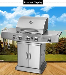 Gas Barbecue Stove, Commercial Outdoor Villa Courtyard, Stainless Steel Liquefied Gas Large Barbecue Rack