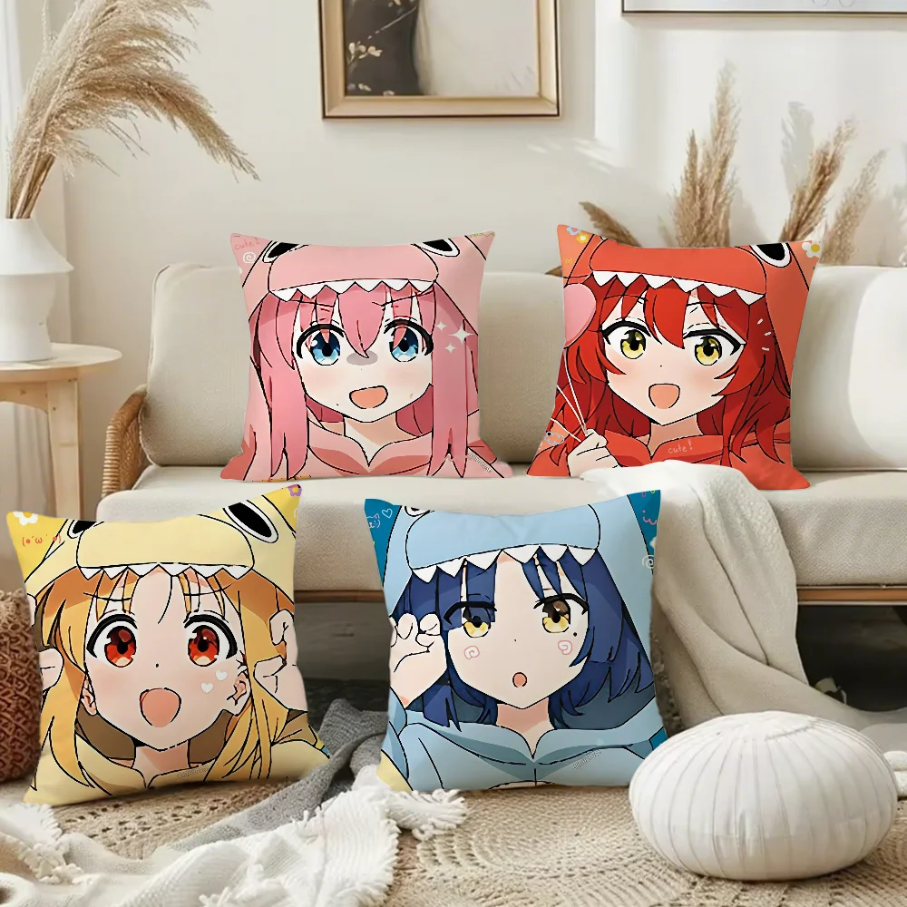 Pillow Cover 20X20 - Bocchi Kaya Yastık Kılıfı Kare Çift