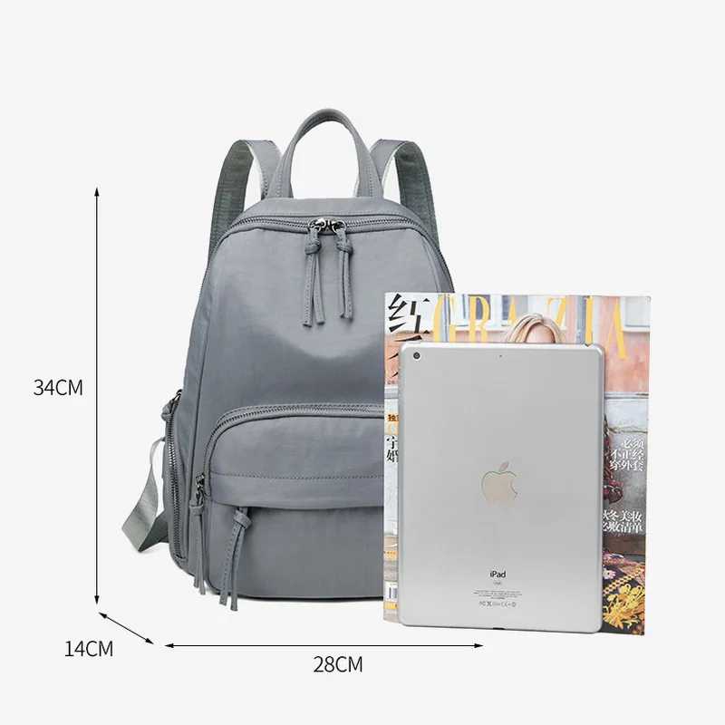 Backpack Women Waterproof Travel Bags Casual Bookbags Ladies Commuter Back Packs Large Capacity Business Bagpacks Simplicity