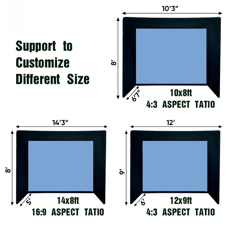 Tenda per simulatore di golf domestico con schermo di impatto HD Telaio in acciaio duro Custodia per simulatore di golf con logo di dimensioni personalizzate
