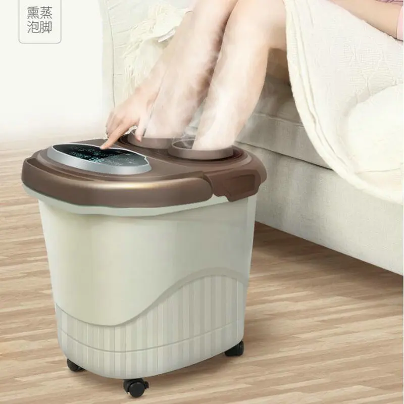 Automatic Foot Bath Electric Massage Heating Constant Temperature Home Pedicure Machine Bubble Foot Deep Barrel