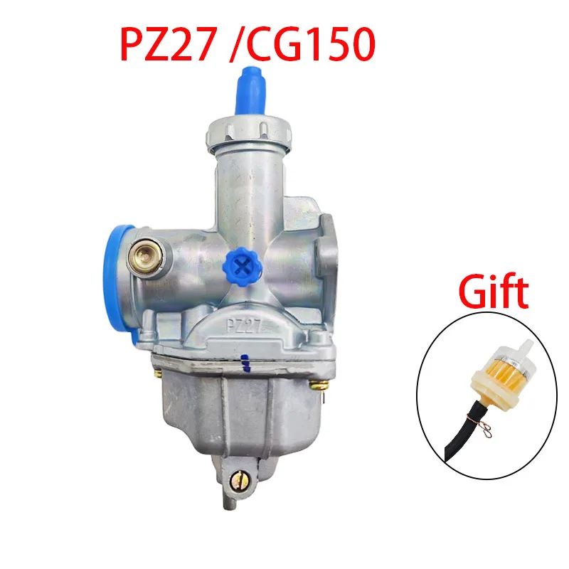 

Alloy PZ27 Carburetor For 4 Stroke CG125 CG150 Motorcycle 140cc 150cc 160cc Dirt Pit Bike ATV Hand Cable Lever Choke 27MM