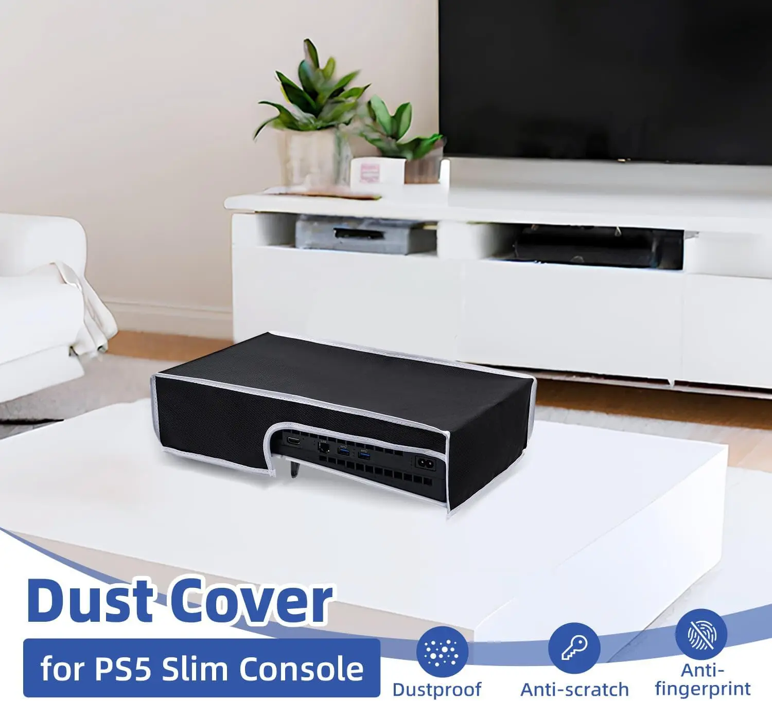 Horizontal Dust Cover for PS5 Slim Oxford Cloth Anti-Scratch Washable Protective Case for Sony Plastation5 Slim Game Accessories