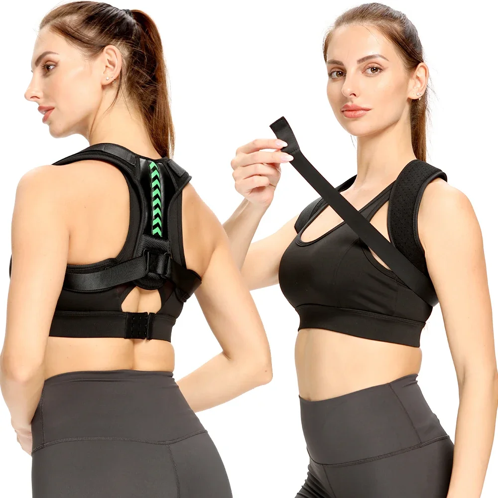 Medical Adjustable Back Shoulder Posture Corrector Belt Clavicle Spine Support Preventing Humpback Sports Upper Back Neck Brace