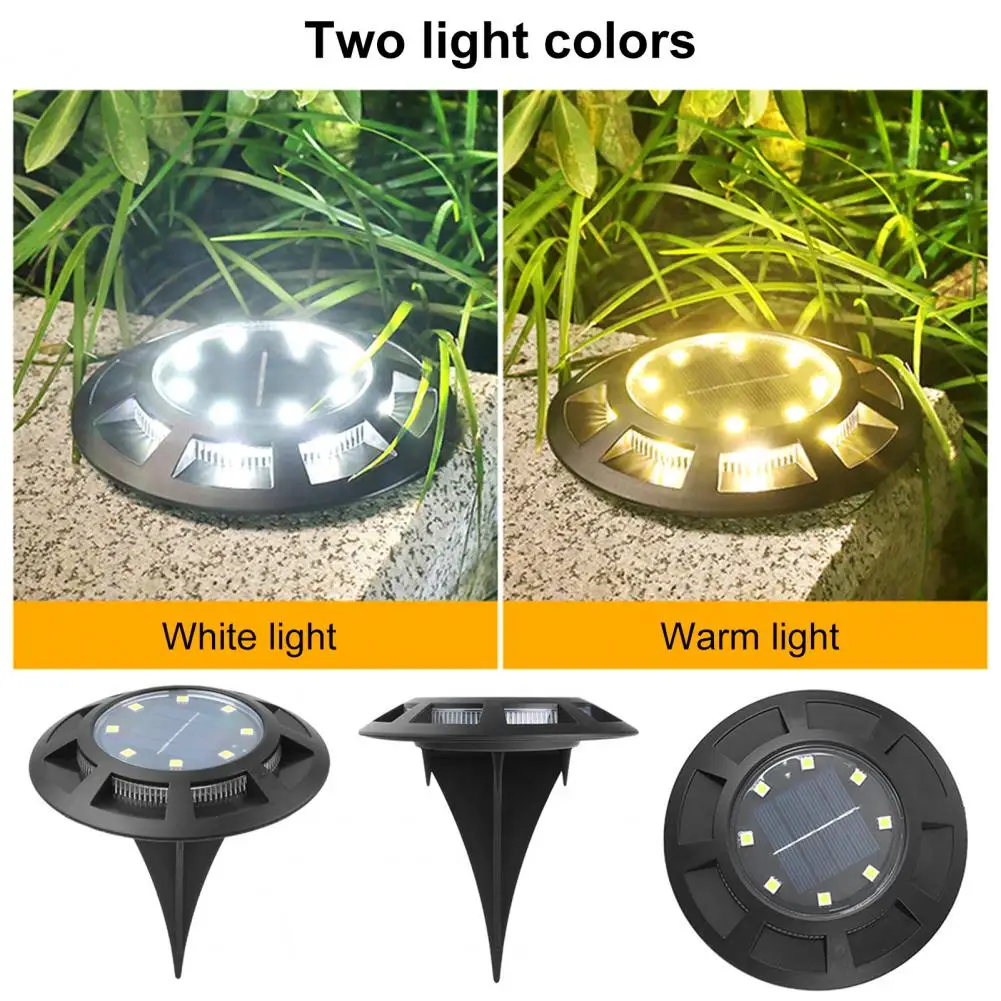 Solar Ground Lights Solar Garden Lights Waterproof Solar Powered Ground Light with 16 Leds for Outdoor Lawn Garden Arrangement