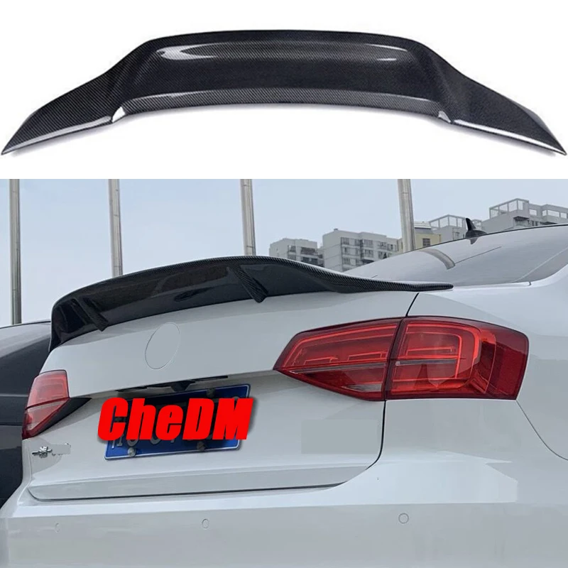 

For 2012-2018 Volkswagen Sagitar Jetta MK6 100% Real Carbon Fiber Highquality Rear Spoiler Trunk Lid Diffuser R Styl