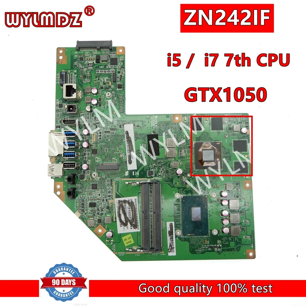 

ZN242IF With i5-7300HQ i7-7700HQ CPU GTX1050-4GB GPU Mainboard For Asus ZN242IF ZN242I Motherboard 100% Tested OK