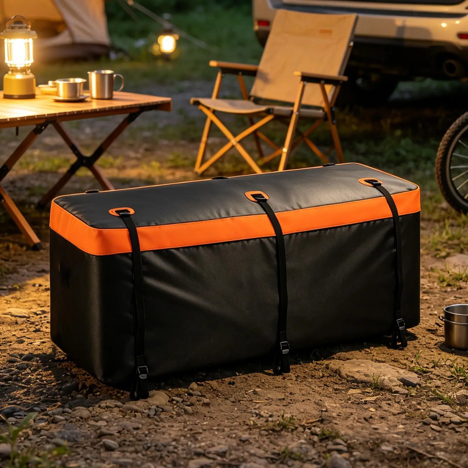 Hitch Cargo Bag 550L Foldable Waterproof Heavy Duty Container Cargo Bag For Car Top For Car Top Truck Automobile Vehicles