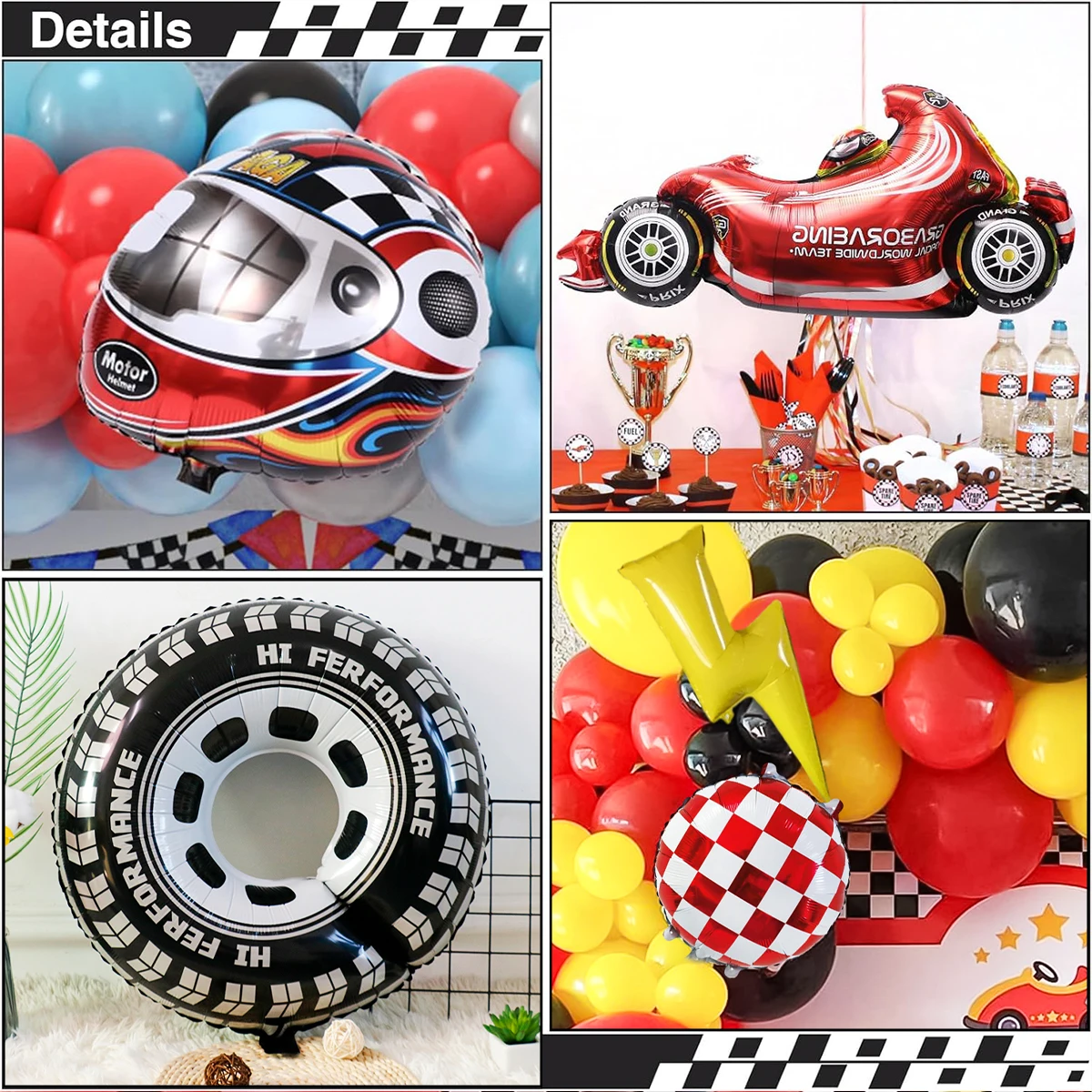 Zestaw balonów na imprezę w mo – Lighting Mcqueen Birthday Decor recenzja i cena