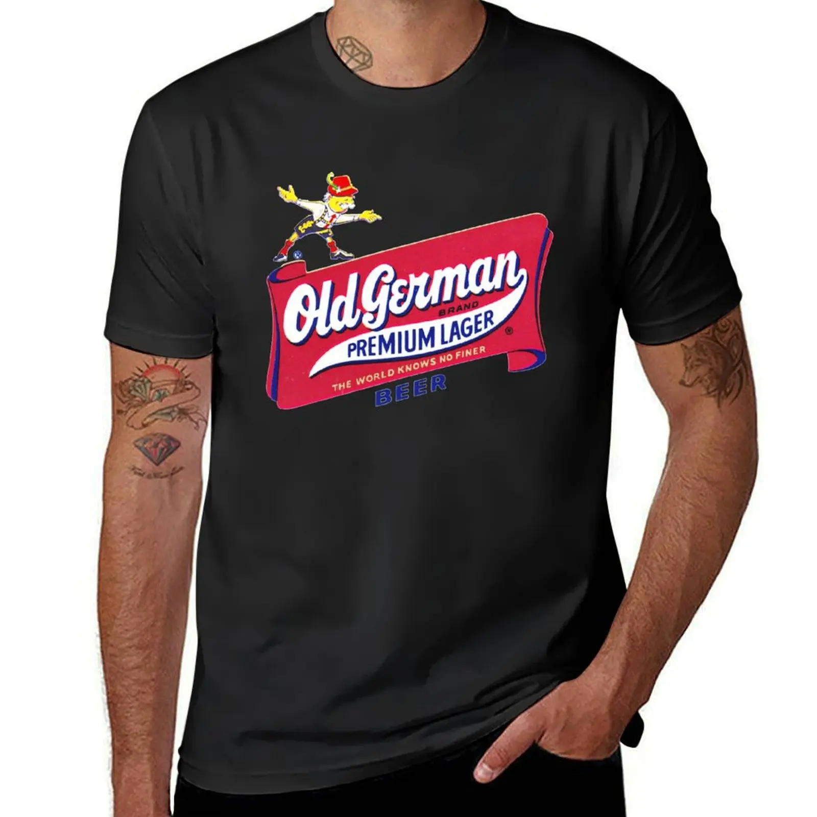 

Vintage Old-German-Beer Logo T-Shirt hippie clothes croswit shirt man luxury designer vintage t shirts t shirts for men graphic