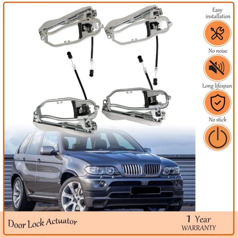 

Front Rear Left Right Outside Door Handle Carrier For BMW E53 X5 2000-2006,oem 51218243615,51218243616,51228243635,51228243636