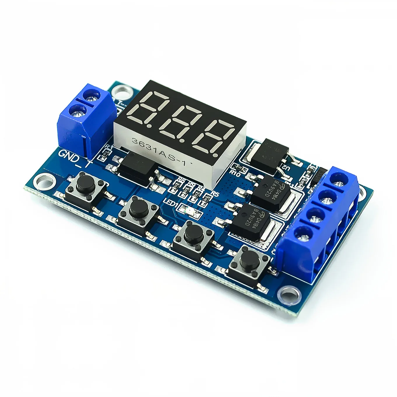 1PCS DC 12V 24V Dual MOS LED Digital Time Delay Relay Trigger Cycle Timer Delay Switch Circuit Board Timing Control Module DIY