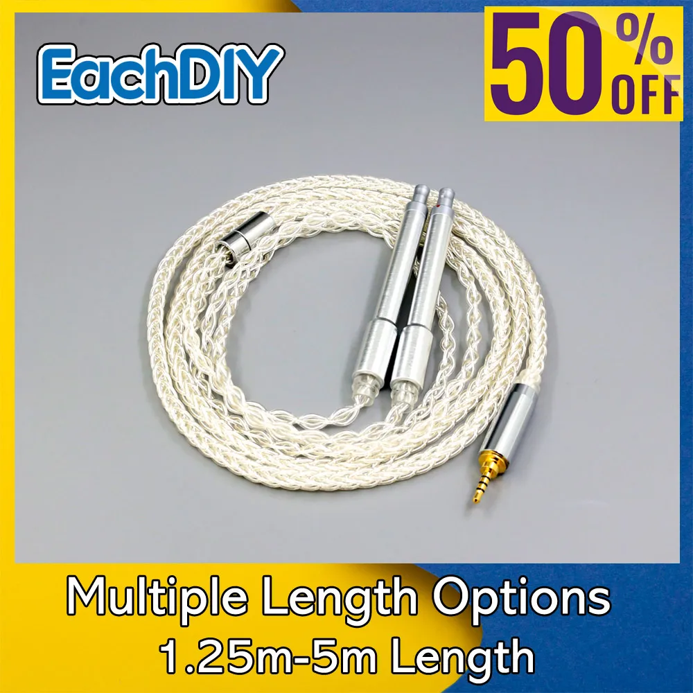 

8 Core 99% 7n Pure Silver Palladium Earphone Cable For T+A (Theory + Application) Solitaire P Headphone 8955